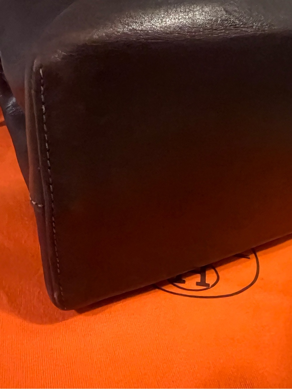 Hermès vintage Yeoh Leather Two-Tone shoulder Bag full set - Picture 5 of 16